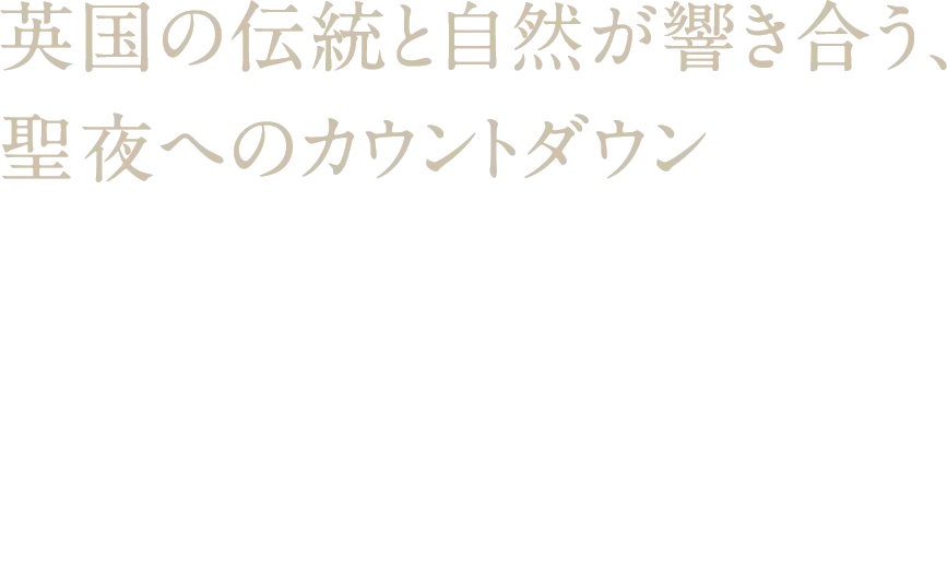 英国の伝統と自然が響き合う、聖夜へのカウントダウン 1つ開けるたびに美しく。特別な贈り物を見つける喜び ナチュラル&オーガニック アドベントカレンダー ¥55,000（税込）