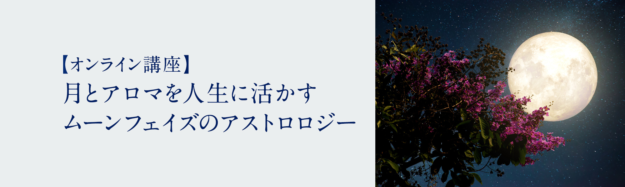 月とアロマを人生に活かす　ムーンフェイズのアストロロジー